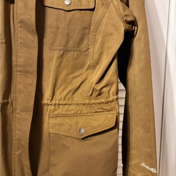 Brown Barn Jacket with Cordoroy Collar - Picture 4 of 6